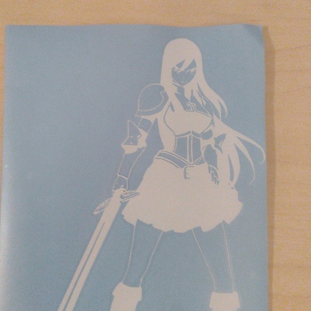 Erza Scarlet!!! Fairy tail Decal